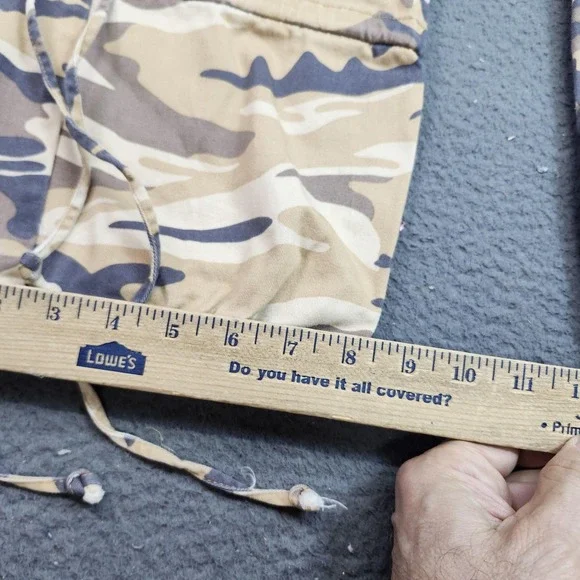 Baby Phat Pants Juniors 9 Beige Camo Cargo Straight Leg Beaded Embroidered - Picture 2 of 12